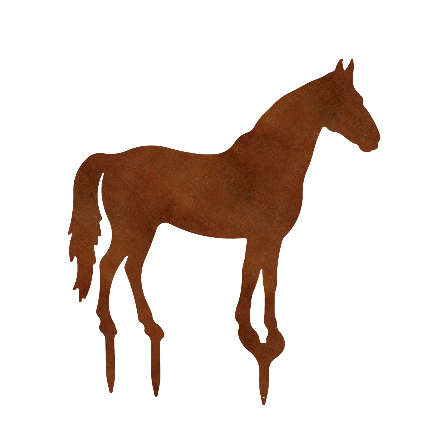 Gartenfigur Pferd, 105 cm, Cortenstahl