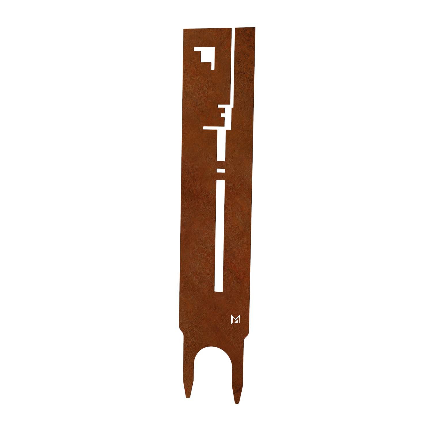 Beetstecker BAUHAUS aus Cortenstahl, Höhe 50 cm