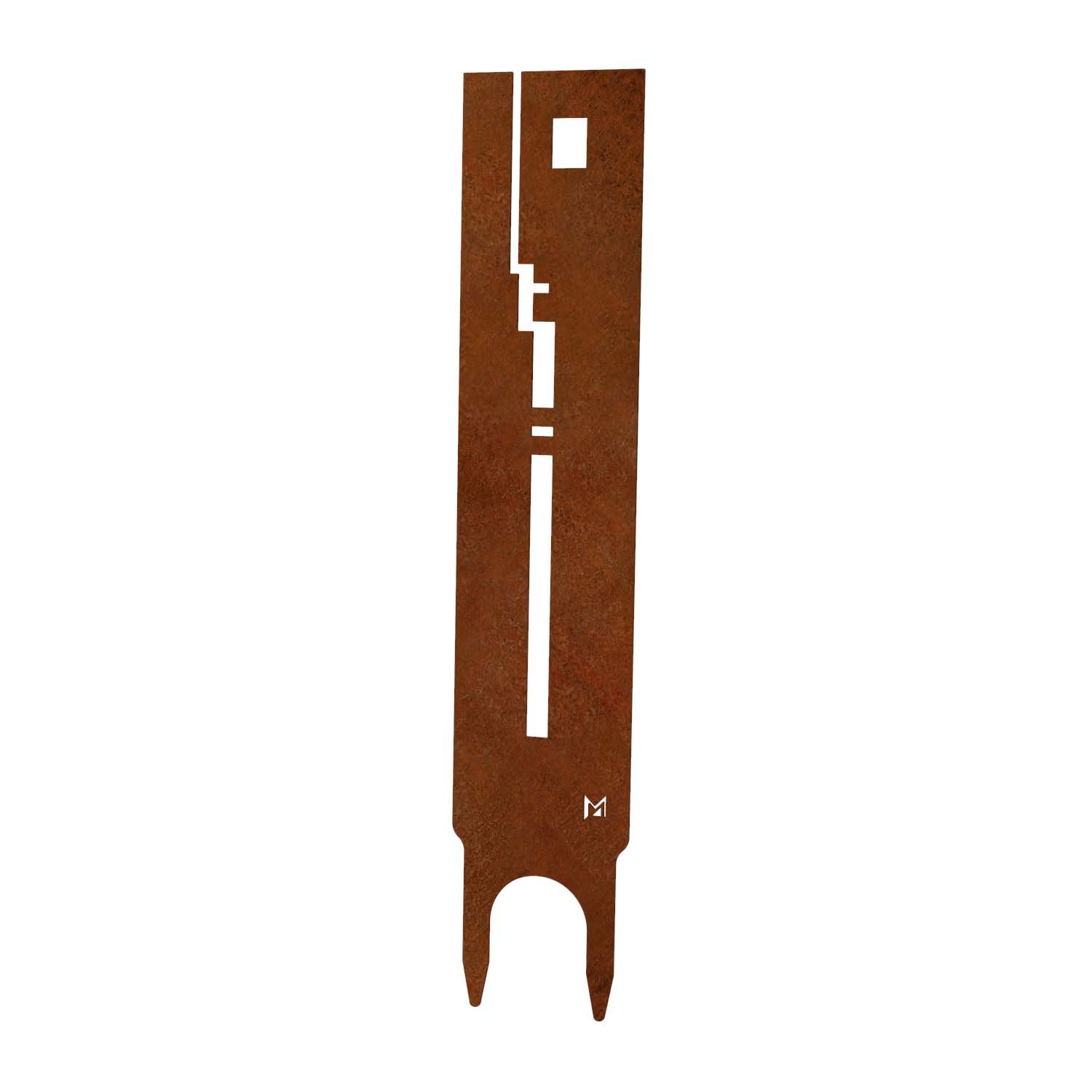 Beetstecker BAUHAUS aus Cortenstahl, Höhe 50 cm
